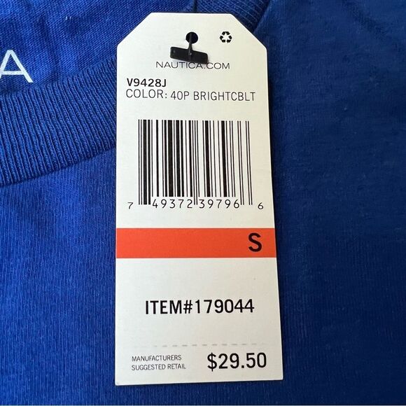 😊 3/$30 Men’s Nautica Blue Tshirt NWT🏷 Size Small - Picture 3 of 7